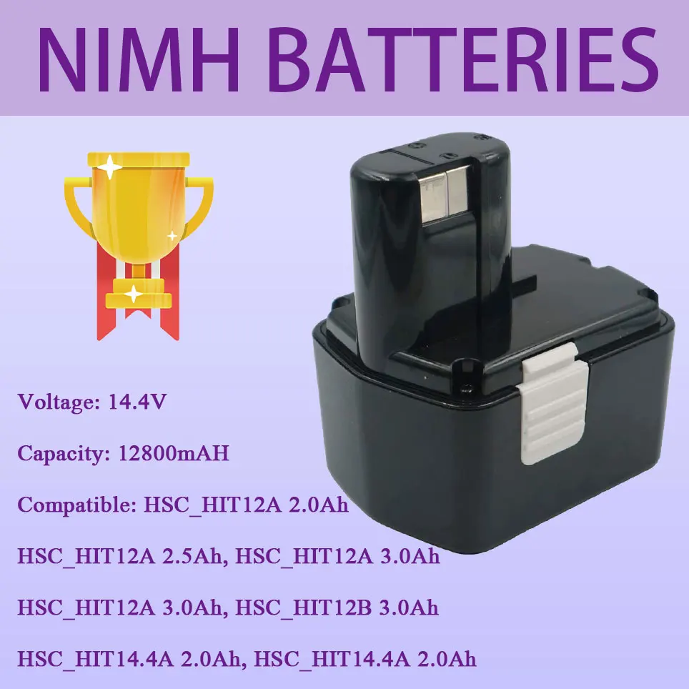 Аккумуляторная батарея для Hitachi 14 4 В 12800 мАч DS14DVF3 EB1414S EB1412S EB1414 EB1414L CJ14DL DH14D |