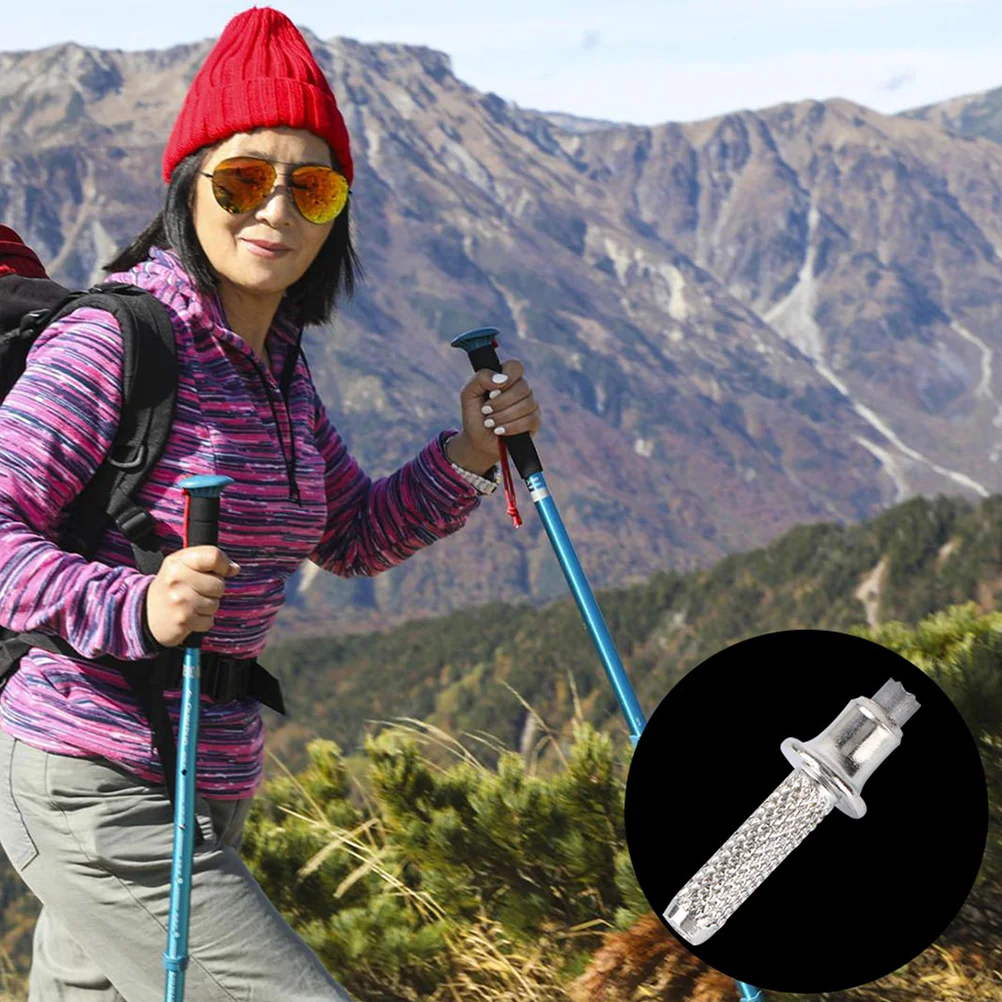 12 Pcs Trekking Pole Tip Walking Tips Alpenstock Rod for Alloy Hiking Stick Tungsten Steel Sturdy