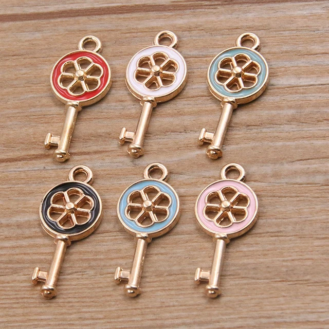 10pcs/lot Drop Oil Colored Enamel Lightning Pendant Double Side Mini Charms  For Jewelry Making DIY Charms For Necklace Bracelet - AliExpress