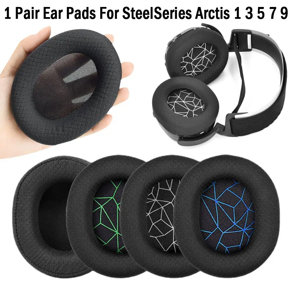 

2Pcs New Headphone Accessories Gaming Headset Replacement Ear Pads Sponge Cushion Foam For SteelSeries Arctis 1 3 5 7 9