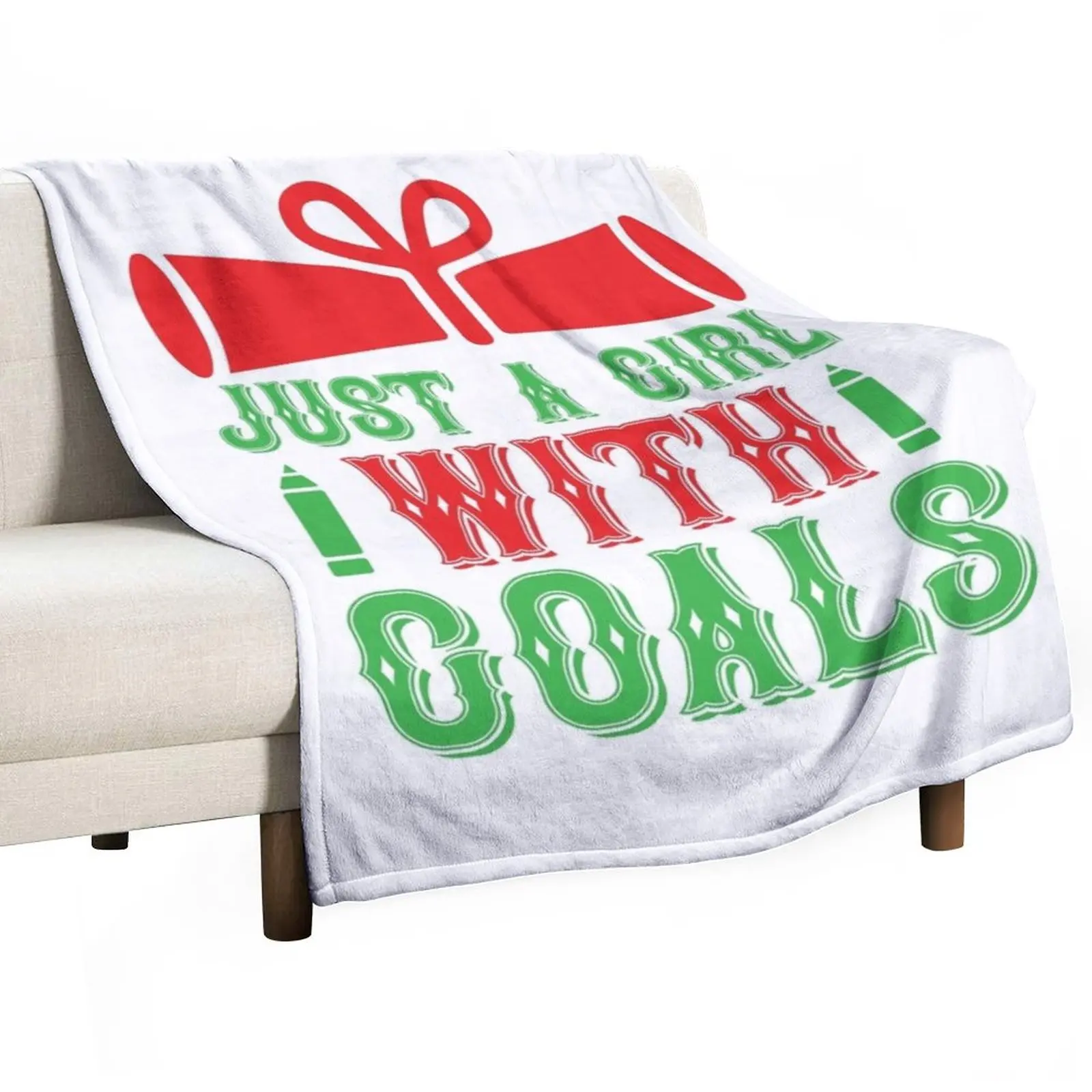 

New JUST A GIRL WITH GOALS Throw Blanket manga Flannel Blanket Retro Blankets