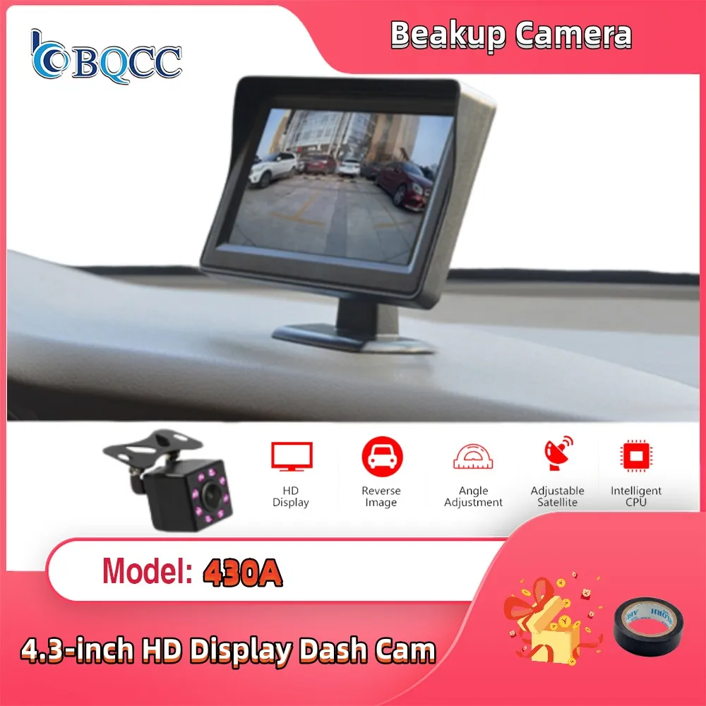 

4.3 inches Screen Car Monitor Rear View Reverse Camera TFT LCD Display HD Digital Color PAL/NTSC CAM Auto Parking Night Vision