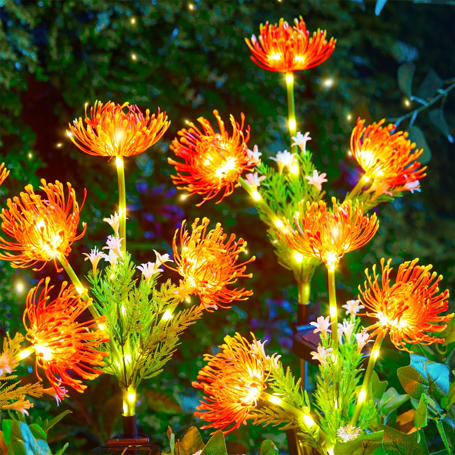 Solar Flower Lights Outdoor IP65 Waterproof Garden Lights for Pathway Yard Lawn Backyard Home Decoration Solar Landscape Lamp