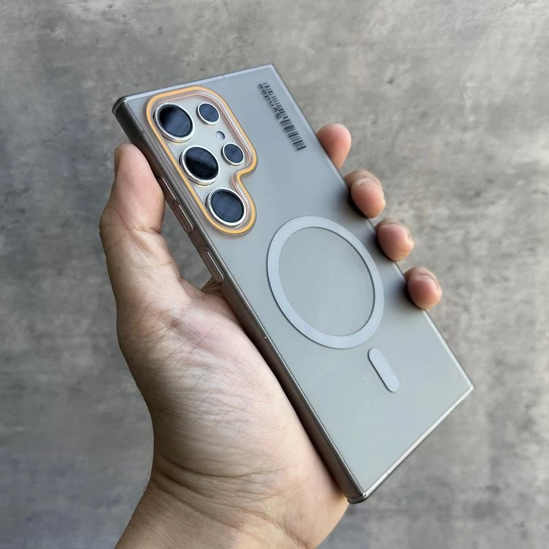 Enhanced Matte Magnetic Phone Case with Translucent PC Cover