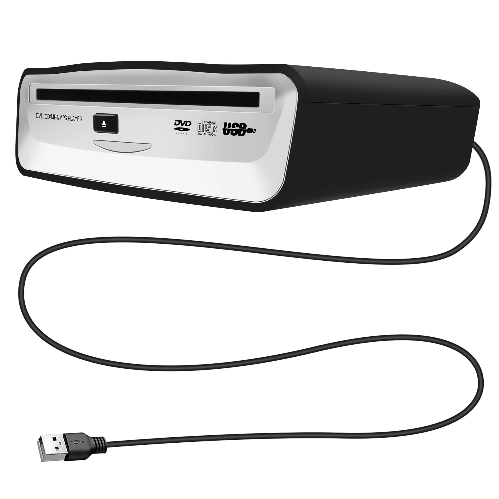 

USB 2.0 интерфейсный автомобильный радиоприемник, CD/DVD-проигрыватель, внешний стерео-проигрыватель для