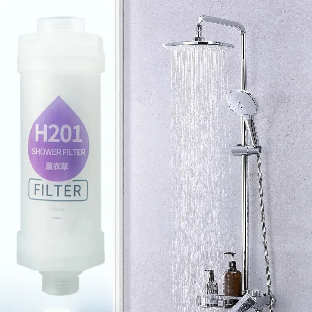 Water Softener, Soft& Improve Hair / Skin Fragrance Chlorine Removal,Bathroom Accessories Scented Shower Head Filter,