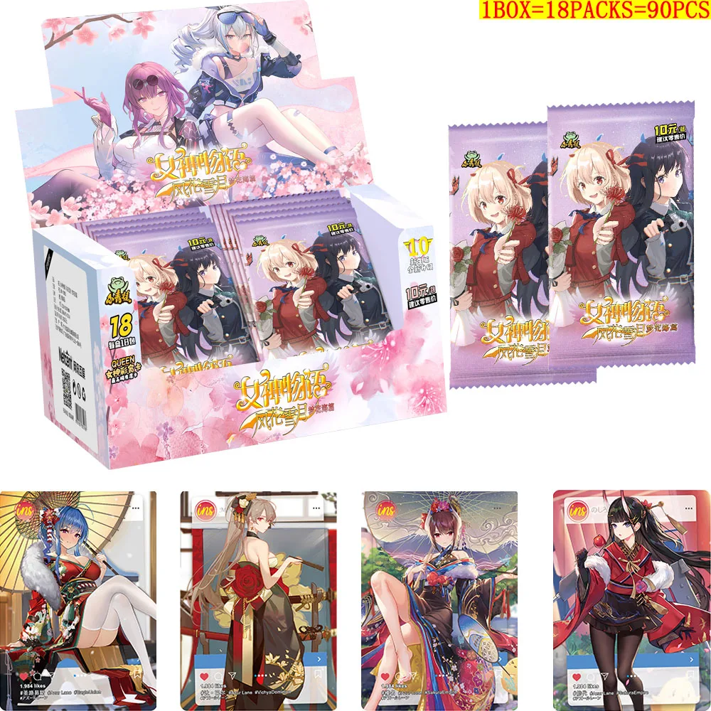 

Goddess Story Collection Cards Box Dream Flower Sea Chapter Anime Action Figures LP SP PR Rare Cards for Children Game Toy Gifts