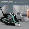 Steam Force Stainless Steel Soleplate Steam Iron for Clothes 400 Microsteam Holes, Cotton, Wool, Poly, Silk, Linen 6