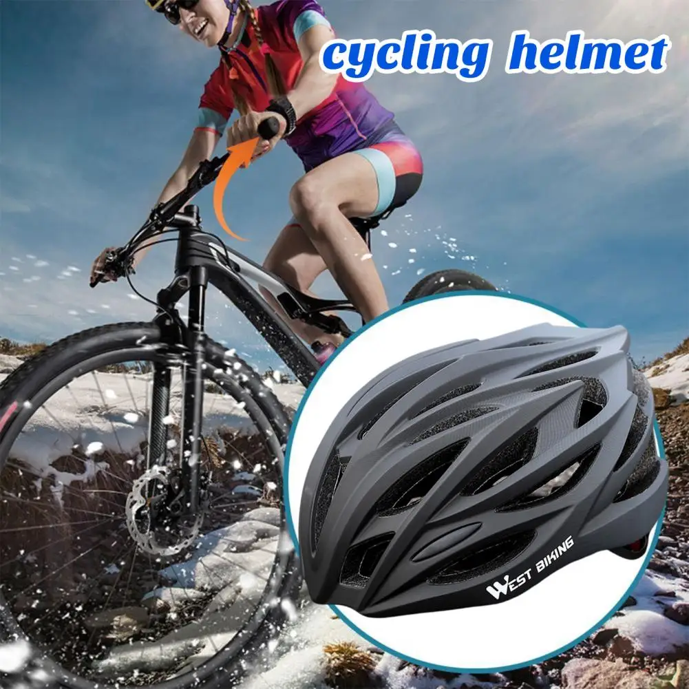 

Pc Shell Cycling Helmet Ultralight Impact-resistant Bicycle Helmet with Adjustable Fit for Professional Outdoor Riding