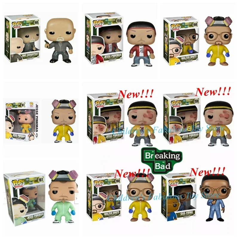 Nuovo Funko Pop Breaking Bad All Series Green #159 #160 #161 #162 #163 #165 #166 #167 Vinyl Action Figure Model Toys For Kids Gift
