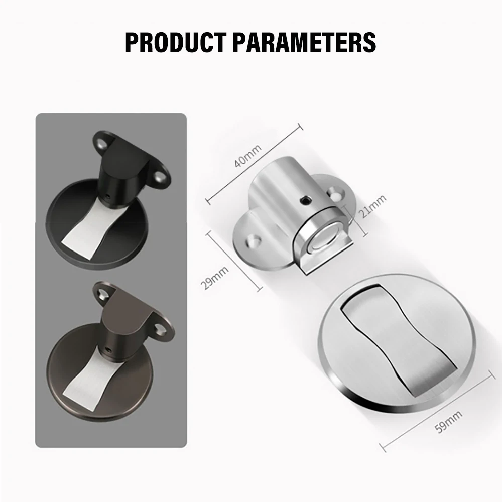 Door Stopper Anti-collision Household Invisible Door Suction Punch-free Strong Magnetic Adjustable Stopper For Doors door stopper