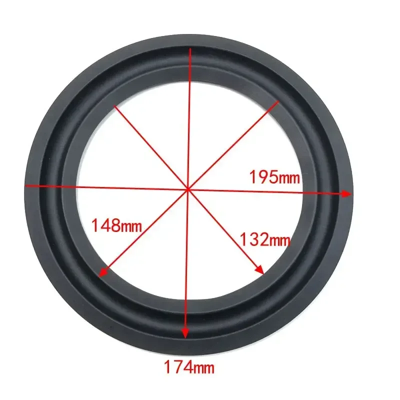 Wharfedale SEAS 오목형 리버스 서스펜션 서라운드 접이식 링 풀 레인지 우퍼 스피커 용 1Pcs 8 인치 스피커 고무