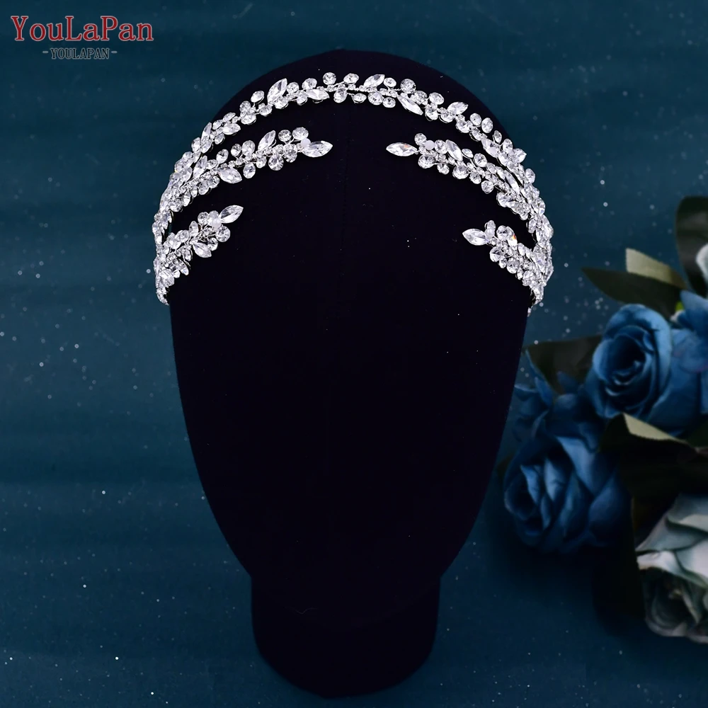 TOPQUEEN Crystal Wedding Headband Rhinestone Decoration Bridal Headpiece Pageant Headdress for Bride Hair Accessories HP496 hair accessories,bridal hair accessories,crown headband