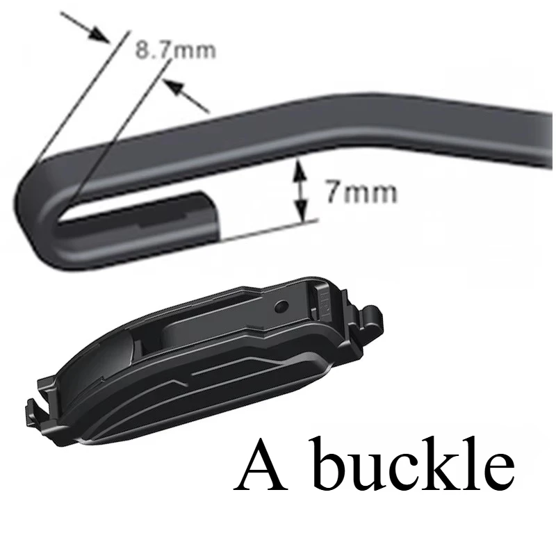1PCS Multifunctional Wiper Interface Buckle Boneless Wiper Replaceable Buckle Wiper Blade Connector Windscreen Wipers Parts 4
