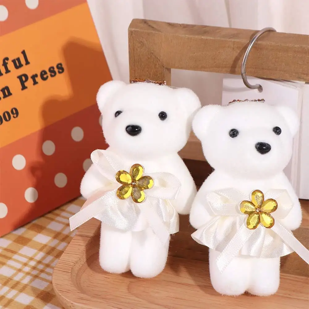 10pcs/set Foam Bear Bear Plush Foam Toys Plush Doll Cartoon Mini Bear Flower Bouquet 10cm DIY Cartoon Bouquet Doll