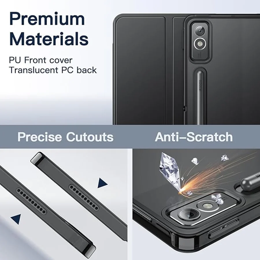 Enhanced Multi-Function Magnetic Tablet Cover with Auto-Wake Feature