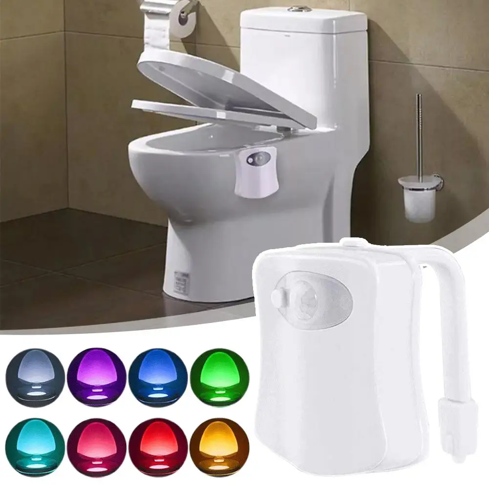 Multi Color Toilet Sensor Light Toilet Night Light Pir Motion Sensor Lights Led Washroom Night Lamp For Bathroom 8 C Z1t2