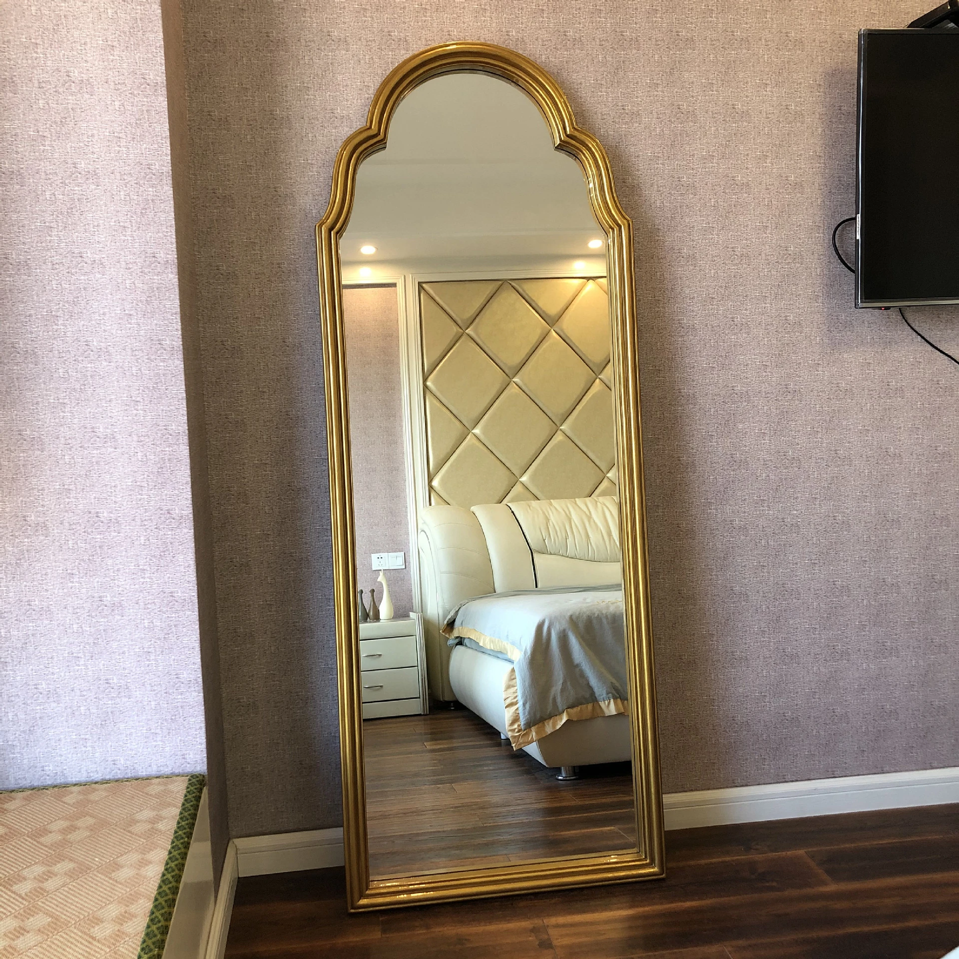 Large Decorative Mirrors Living Room Makeup Standing Gold Shower Cosmetic  Full Body Mirror Vintage Espejo Joyero Home Decor| | - AliExpress