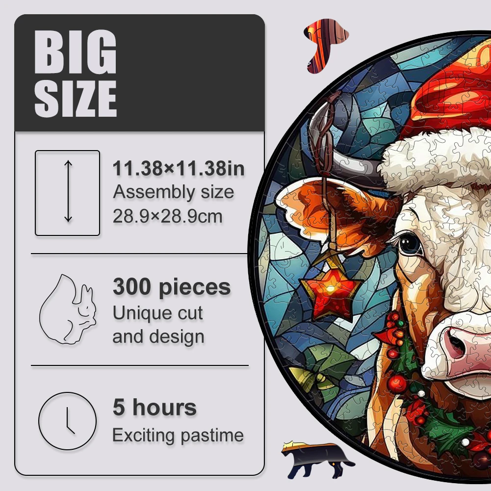 Рисунок 4 - Счастливого Рождества пазл корова