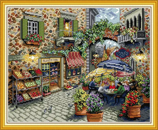 Joy Sunday Pre-printed Cross Stitch Kit 1