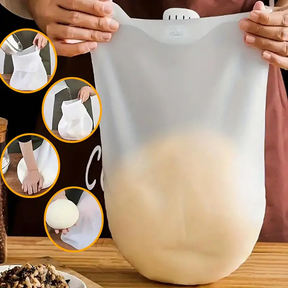 Silicone Kneading Dough Bag Flexible Dough Mixer Multifunctional Mixing Pasta Pizza Kneader Kitchen Gadget
