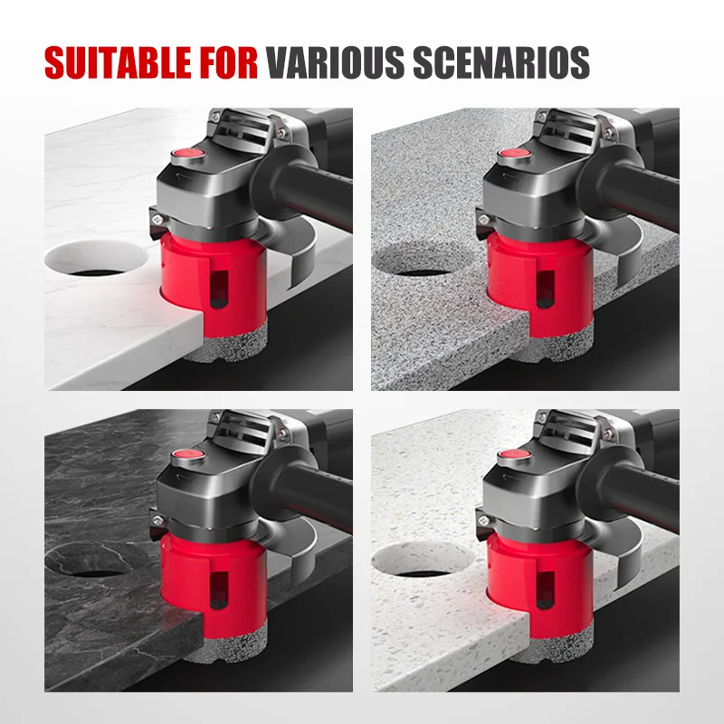 세라믹 타일, 화강암, 대리석, 콘크리트용 1개 6-100mm 건식/습식 다이아몬드 코어 드릴 비트 세트 - M14 스레드 오프너, 홀쏘 커터