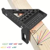 Carpenter Square Woodworking Square Protractor Aluminum Miter Triangle Ruler Multi Angle 45/90 Degree Layout Measuring Ruler 1
