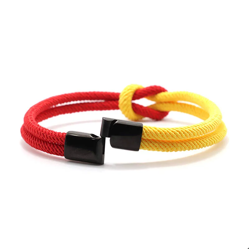 Stainless Steel Blue Yellow Ukraine Bracelet for Men and Women