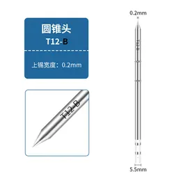 Premium T12 Soldering Iron Tips - High - Performance Electric Welding Tools (T12 - B)