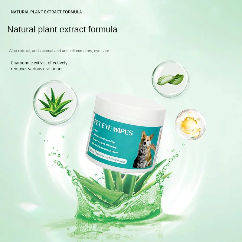 Eye Wipes Tartar Removal Pet Grooming Wet Tissue Clean Care Eye Tear Stain Remover Cats Dogs Pet Cleaning Supplies Eliminator