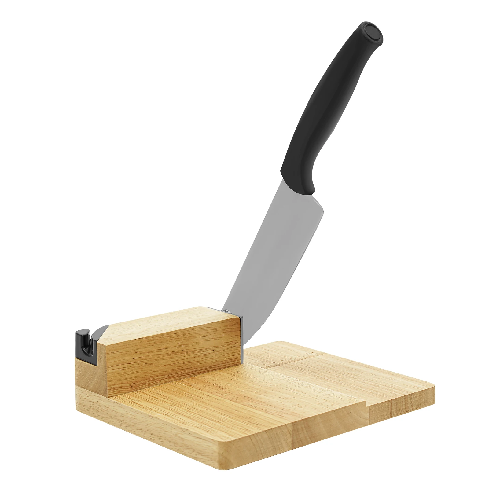 Guillotineschneider, Zerkleinerer aus Edelstahl mit Holzsockel zum Schneiden von Reiskuchen, Brot, Speck, Gemüse, Käse – Detail 8