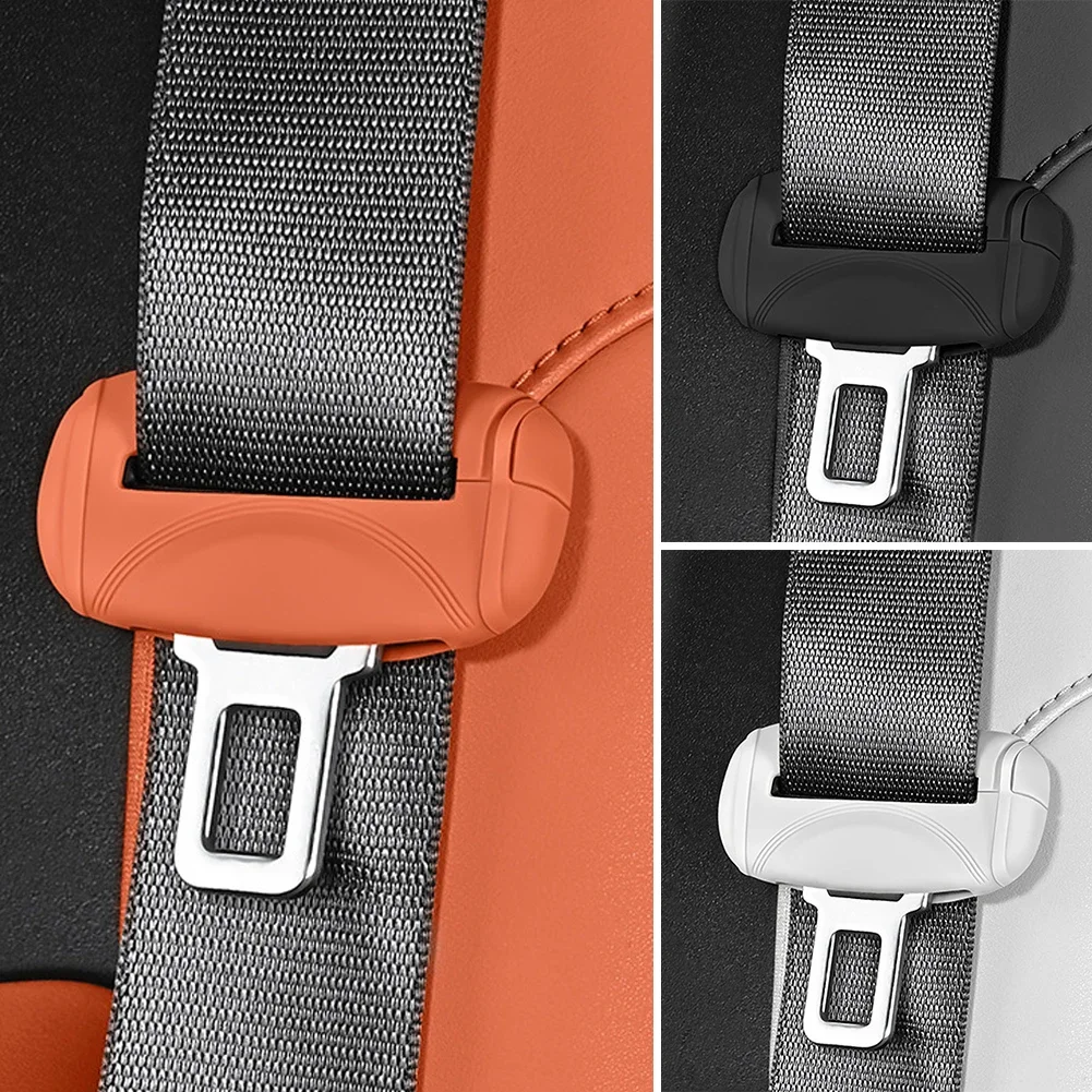 자동차 안전벨트 스크래치 방지 커버 실리콘 버튼 보호 케이스 범용 카시트 벨트 소켓 보호 커버