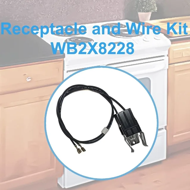 Stove Top Burner Terminal Receptacle Kit - Replacement Fits GE, Hotpoint, Kenmore #WB17X5121