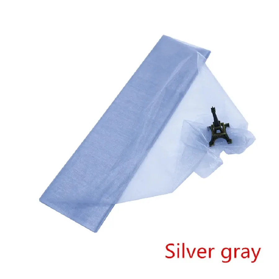 10m Hochzeits dekoration Tüll rolle Kristall Organza transparenten Stoff für Geburtstags feier Hintergrund Hochzeit Stuhl Schärpen Dekor – Detail 13