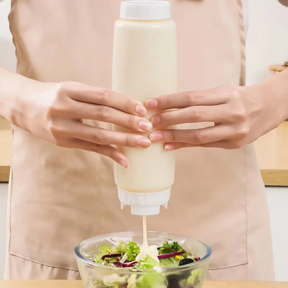 double-sided squeeze bottle cheese salad chocolate tomato sauce bottle leak proof double head squeeze 1PC