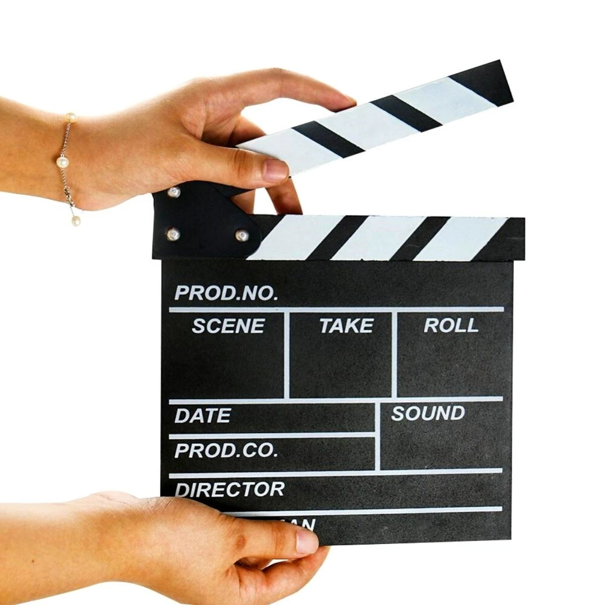 映画フィルムクレップボード 接着合板クラッパーボード木製フィルム映画ボードアクセサリー 黒と白 12 X 11 ヴィンテージデザイン Null Aliexpress