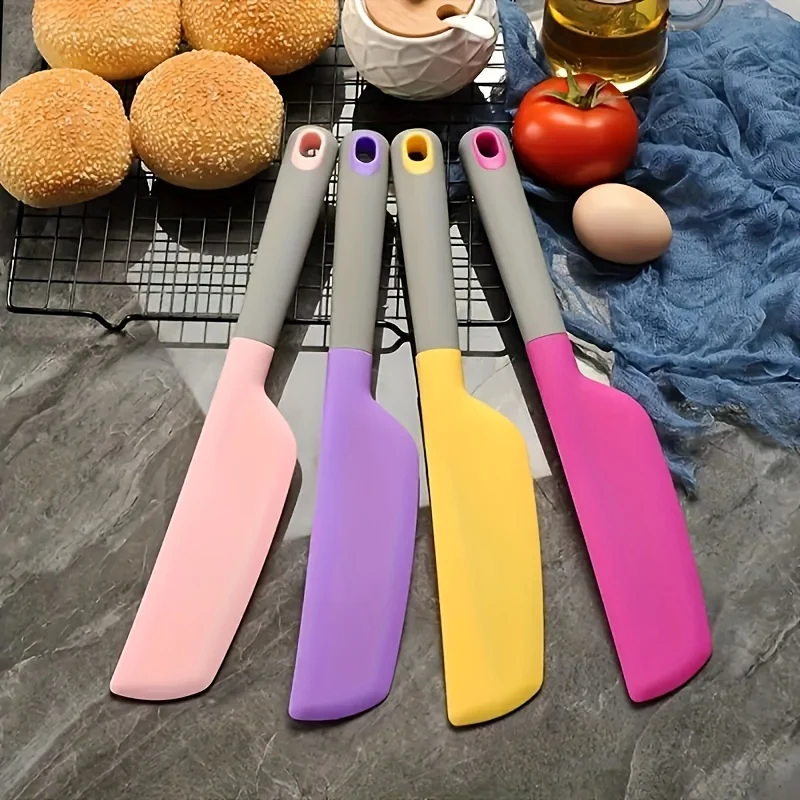 Spatola In Silicone Larga Per Cucina | Resistente Al Calore 600°F | Antiaderente Per Frittelle E Crepes | Senza BPA | Impugnatura Ergonomica