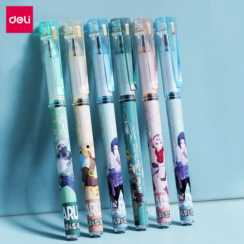 Deli Pens 1pcs Deli Naruto Rollerball Gel Pens for School Supplies