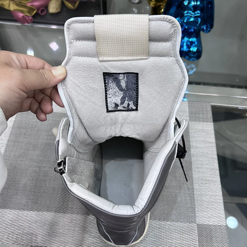 Casual Shoes Men High Top Genuine Leather Trainers Women Geobasket Jumbo Lace Up Designer Sneaker Flats Ankle Boots casual sneakers