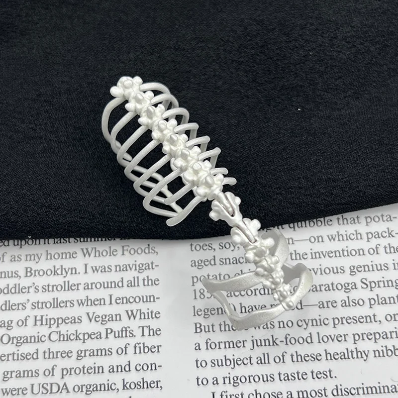 Cyberpunk Gothic Spine Bones Skeleton Knuckle Ring Unisex Alloy 
