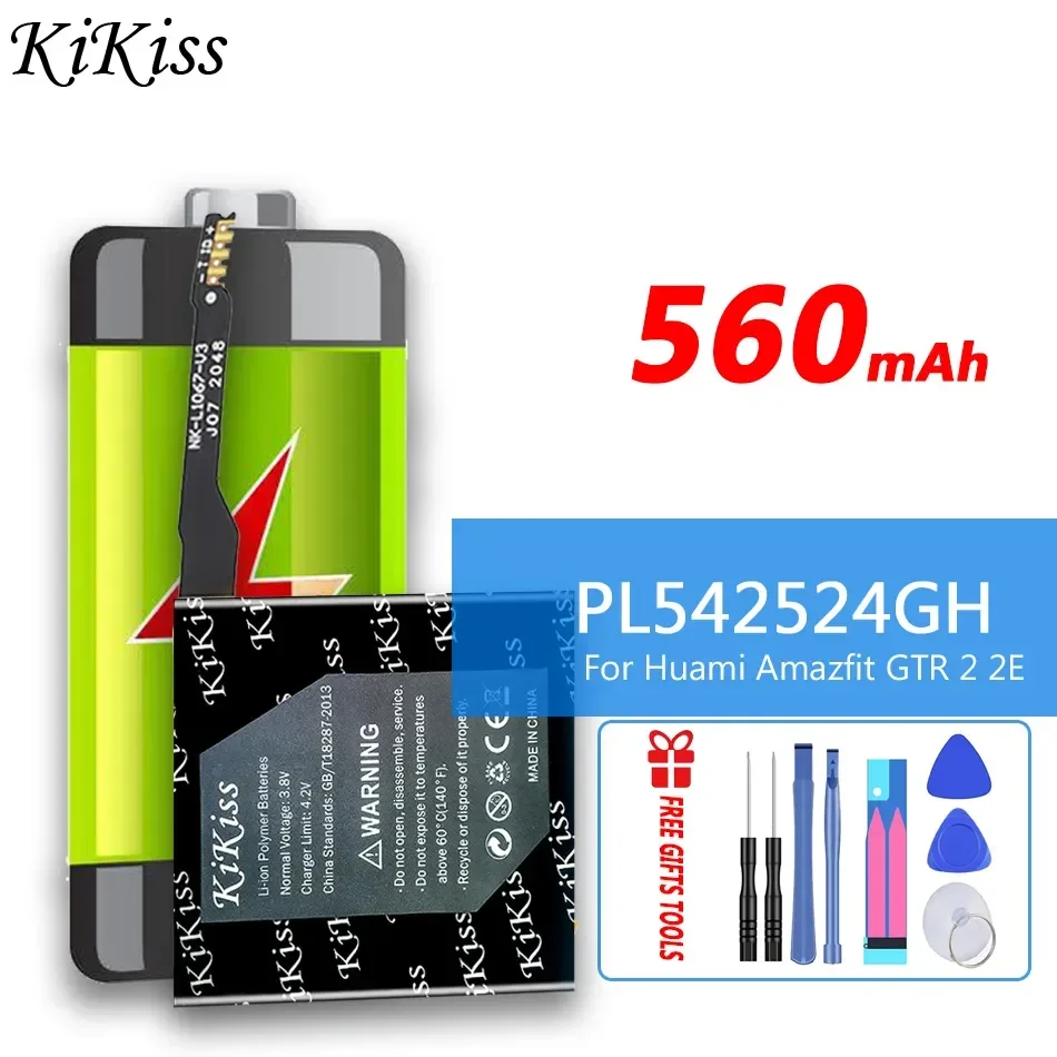 

560mAh KiKiss Rechargeable Battery PL542524GH For Huami Amazfit GTR 2 2E GTR2 Digital Batteries
