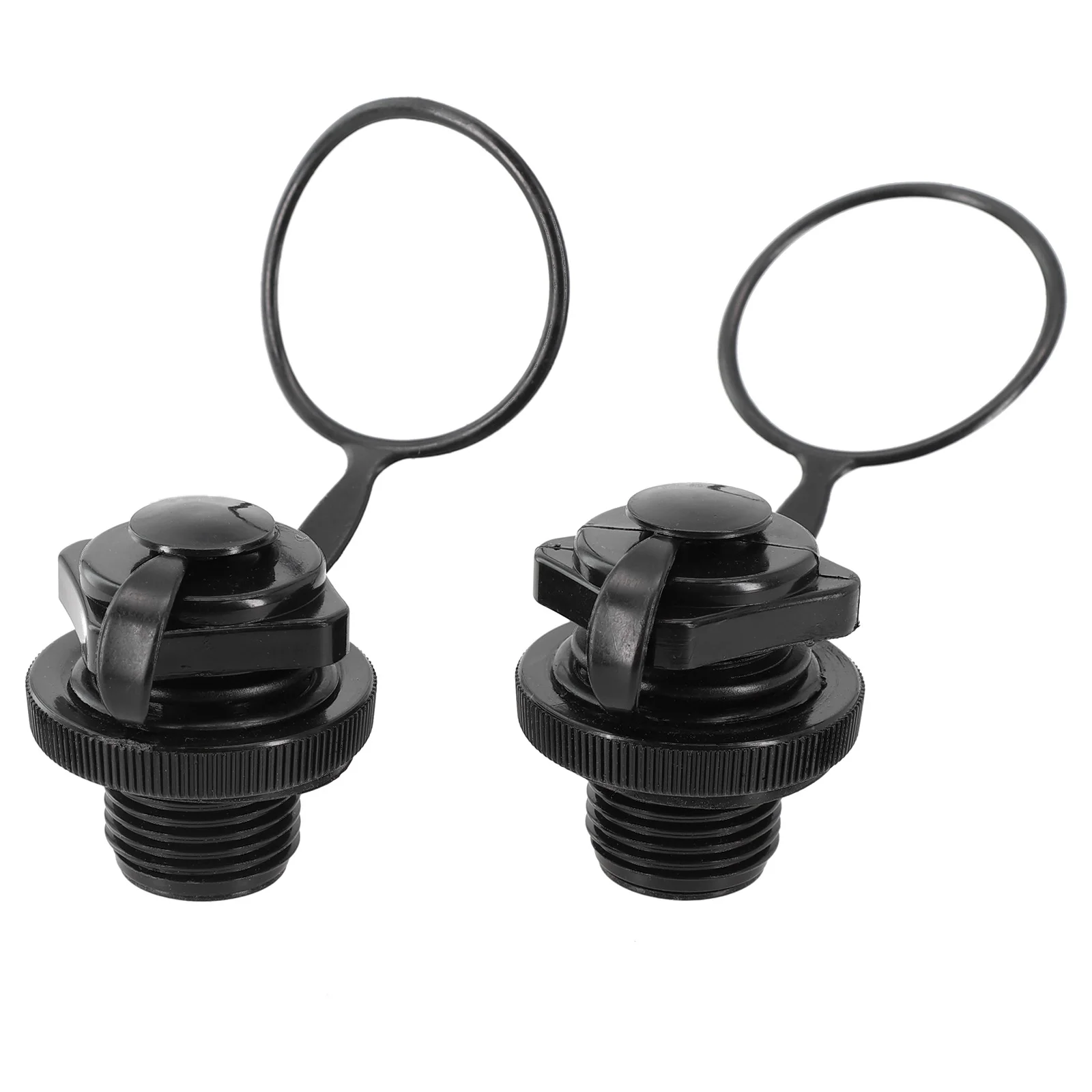 2pcs Air Valve Hot Sale Inflatable Kayak Screw Air Valve Replacement Spiral Plugs Leak-proof Design One-way Inflation Parts