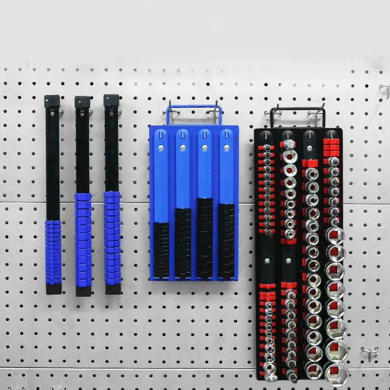 New Style Socket Wrench Head Storage Rack 1/4 3/8 1/2 Drive Socket Clip Rail Racks Premium Socket Holders Tool Organizer 5