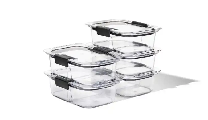 

10 Piece 2 Compartment Meal Prep Food Storage Containers, 2.85 Cup
