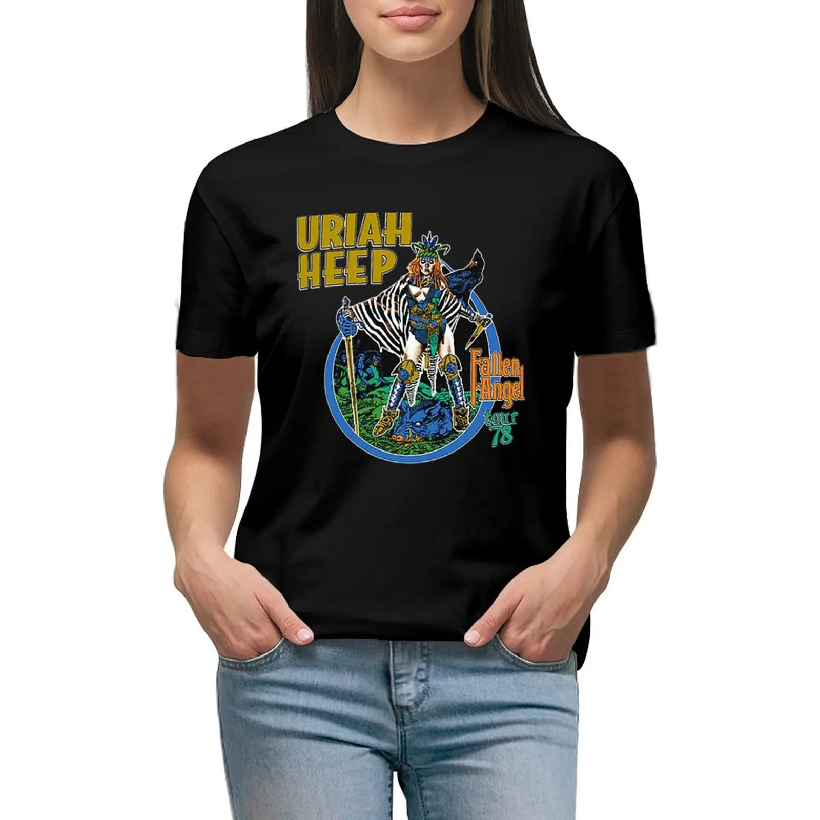 

Uriah heep T-shirt summer clothes korean fashion tees Women clothing