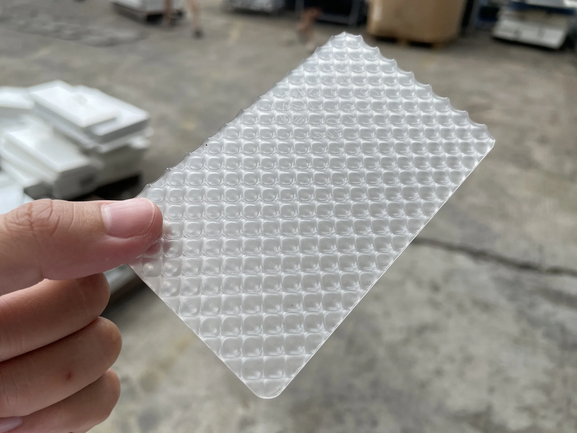 Prismatic Surface Clear PS Sheet 2.7mm Thickness Board For Lighting Diffuser Cover DIY Crafts Advertising Windows Decoration