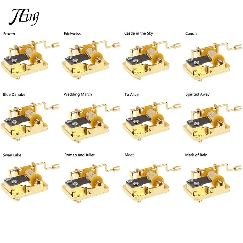 Music box carousel music box 18 tones mini hand cranking decorative collectibles Christmas gift birthday party boxes 12 types of music available
