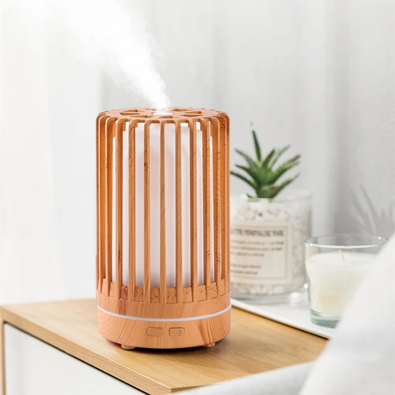 Air Humidifier Aromatherapy Machine Bird Cage Ultrasonic USB Humidifier, Essential Oil Diffuser With Colorful Night Lights 1