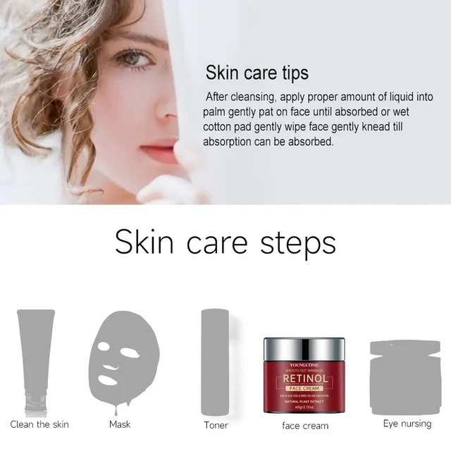 Retinol Lifting Firming Cream Repairing Moisturizing Nourishing Cream Brightening Skin Facial Cream Anti-Aging Face Skin Care 4