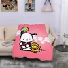 MINISO Pochacco Blanket Custom Halloween Blanket for Living Room Decorative Sofa Blankets for Bed Boho Home Decor Bedspread the 2